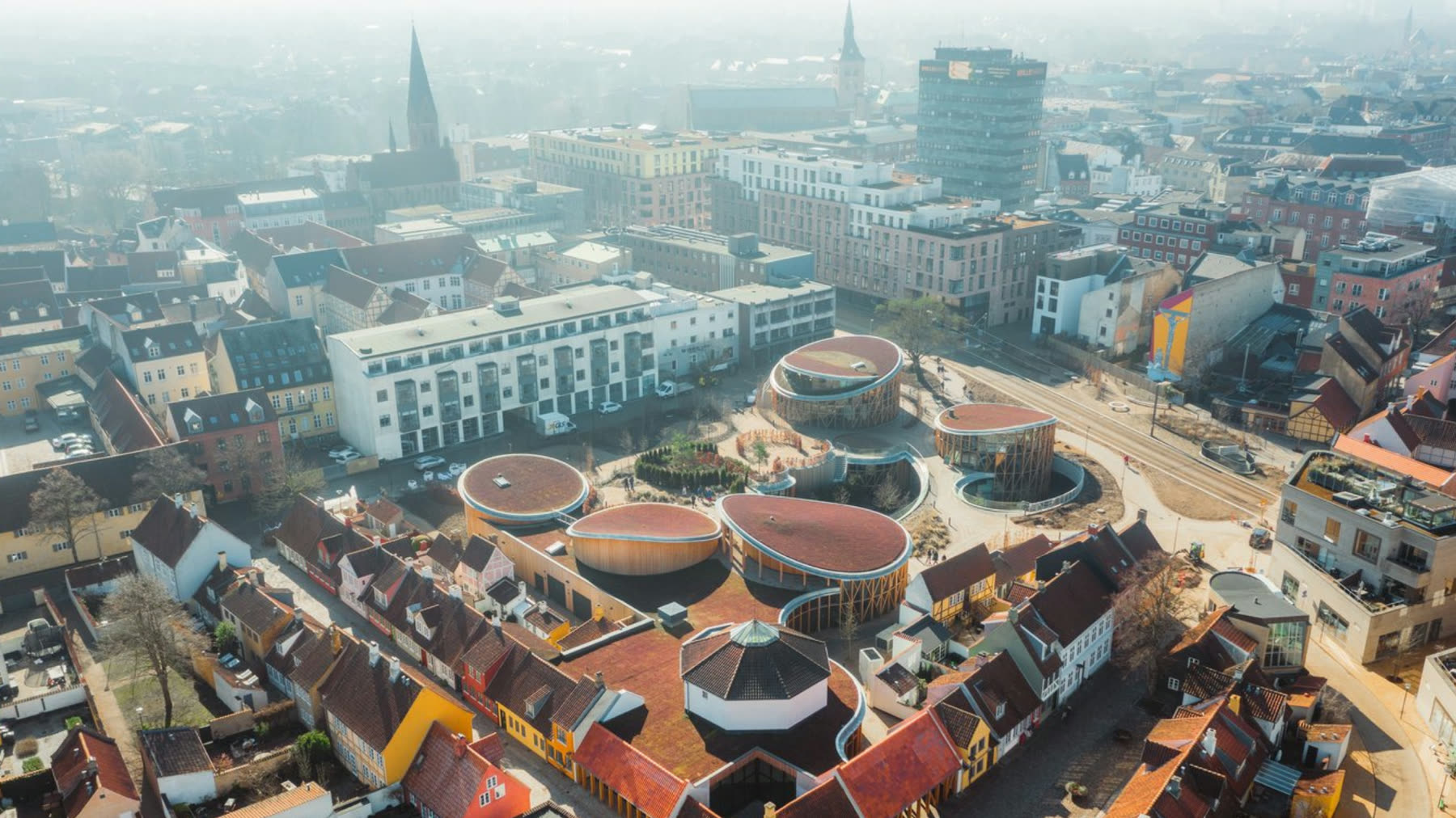 Odense set fra luften